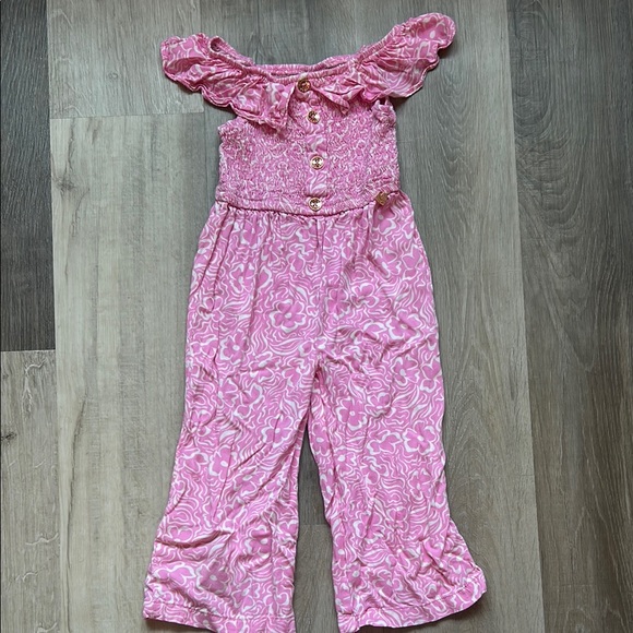 Vince Camuto Other - Vince Camuto Pink Ruffled Jumpsuit